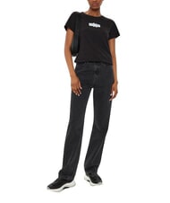 CALVIN KLEIN FADED MONOLOGO SLIM Short-sleeved T-shirt black - T-shirt - 3