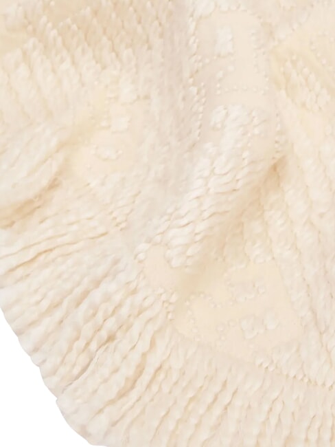 ELEVATED CHIC JAQUARD Wool scarf sugarcane - Scarves