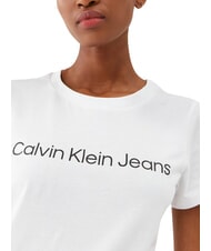 CALVIN KLEIN CORE INSTIT LOGO Short-sleeved T-shirt white - T-shirt - 3