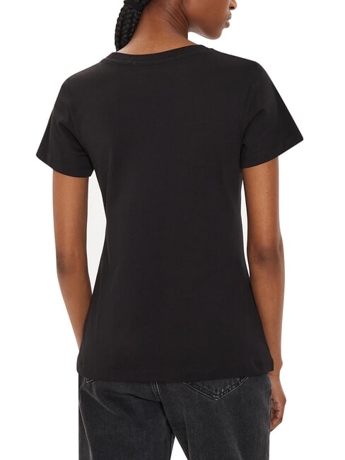 FADED MONOLOGO SLIM Short-sleeved T-shirt black - T-shirt