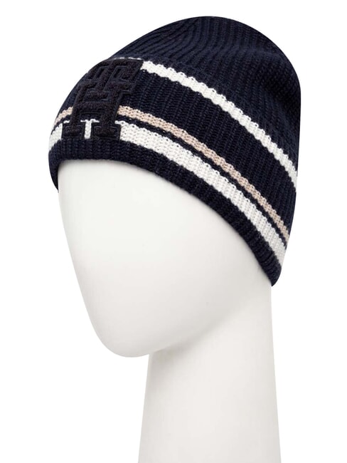 MONOGRAM Wool and cashmere blend hat blue - Hats