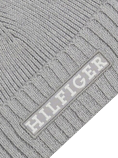 MONOTYPE BEANIE Cotton and wool hat grey - Hats