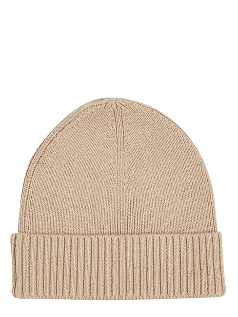 TH FLAG Cotton beanie hat with cuff beige - Hats
