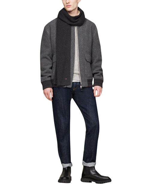 FLAG PIMA Cotton and cashmere scarf grey - Scarves