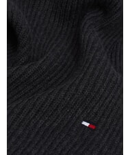 TOMMY HILFIGER FLAG PIMA Cotton and cashmere scarf grey - Scarves - 4