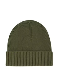 TOMMY HILFIGER TH FLAG Cotton beanie hat with cuff green - Hats - 2