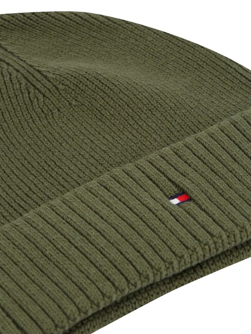 TH FLAG Cotton beanie hat with cuff green - Hats