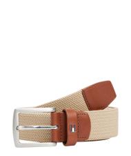 TOMMY HILFIGER DENTON ELASTIC Men's woven fabric belt beige - Belts - 3