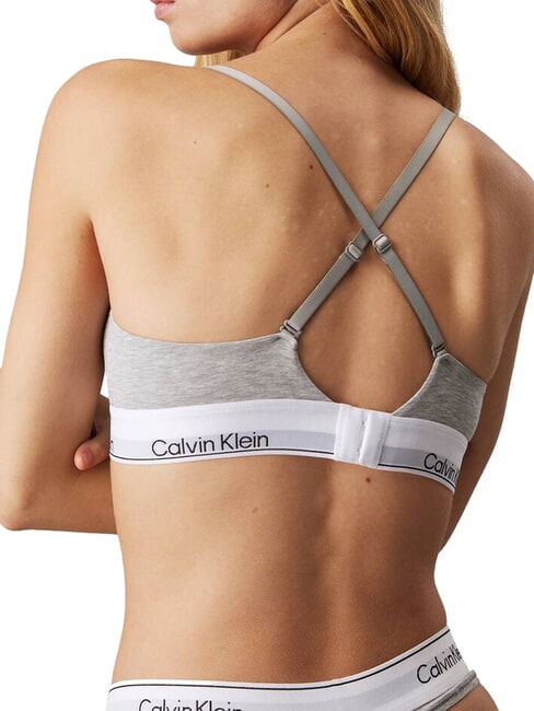 CK Stretch cotton bralette bra grey - Women's Underwear