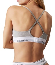 CALVIN KLEIN CK Stretch cotton bralette bra grey - Women's Underwear - 2