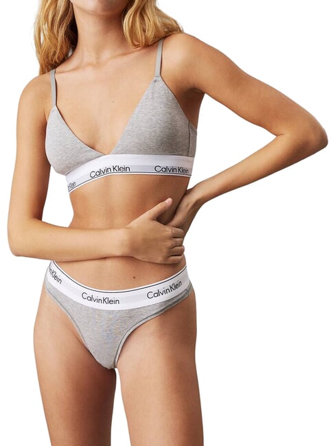CK Stretch cotton bralette bra grey - Women's Underwear