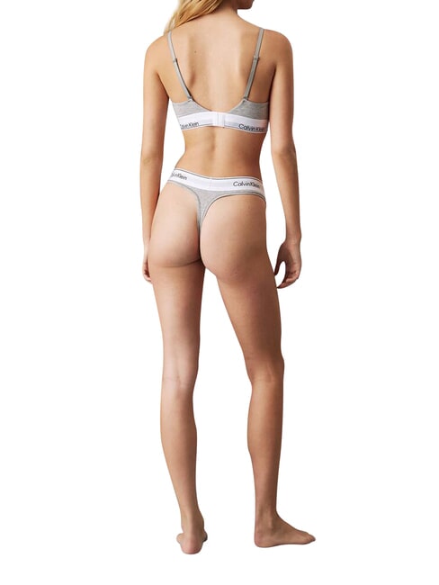 CK Stretch cotton bralette bra grey - Women's Underwear