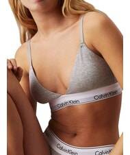 CALVIN KLEIN CK Stretch cotton bralette bra grey - Women's Underwear - 5