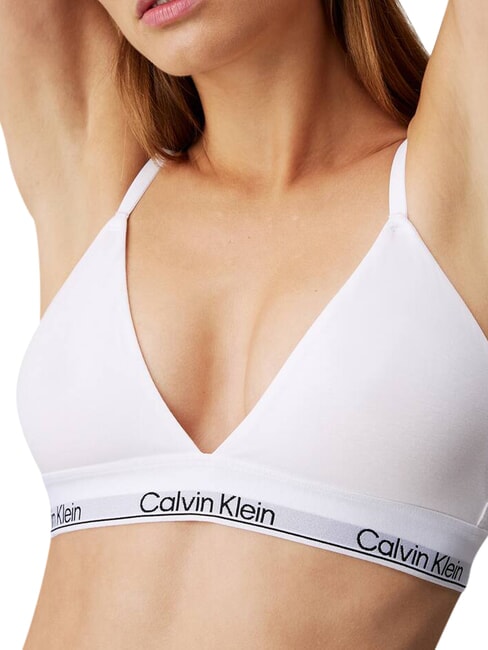 CK Stretch cotton bralette bra white - Women's Underwear