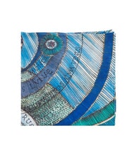 GATTINONI PLANETARIUM  Silk scarf aquamarines - Scarves - 2