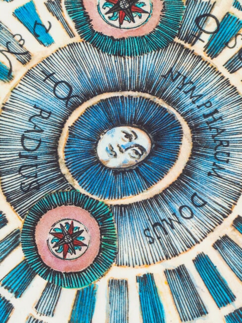 PLANETARIUM  Silk scarf aquamarines - Scarves