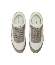 ARMANI EXCHANGE DROP MICROSUEDE Sneakers with side logo dust+salt rose - Women&rsquo;s shoes - 4