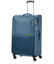 AMERICAN TOURISTER AIR WAVE Large Trolley coronet blue/lime - Semi-rigid Trolley Cases - 3