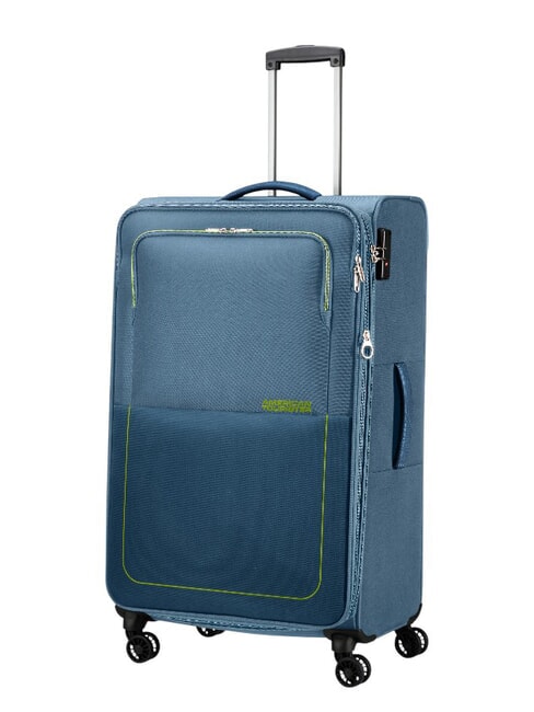 AIR WAVE Cabin + Medium + Large Trolley Set  coronet blue/lime - Trolley Set