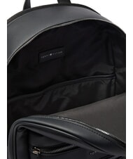 TOMMY HILFIGER TH WOVEN 14" laptop backpack black - Laptop backpacks - 3