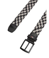 TOMMY HILFIGER DENTON Braided belt black - Belts - 2