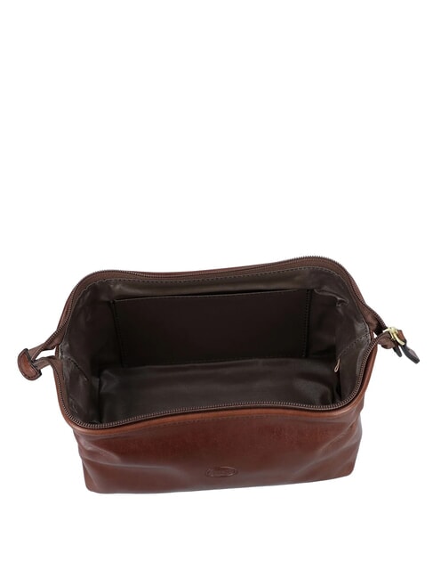 STORY VIAGGIO Leather beauty BROWN - Beauty Case