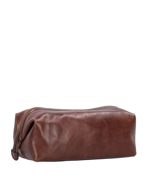 STORY VIAGGIO Leather beauty BROWN - Beauty Case