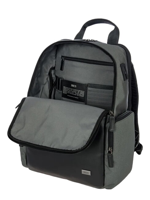 MONZA 15" laptop backpack, expandable grey/black - Laptop backpacks