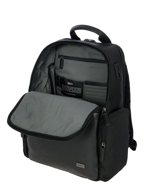 MONZA 15" laptop backpack, expandable black / black - Laptop backpacks