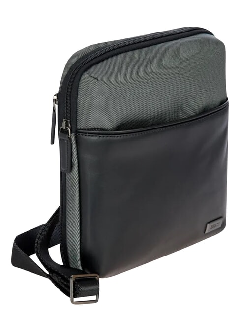 MONZA Expandable tablet bag grey/black - Over-the-shoulder Bags for Men