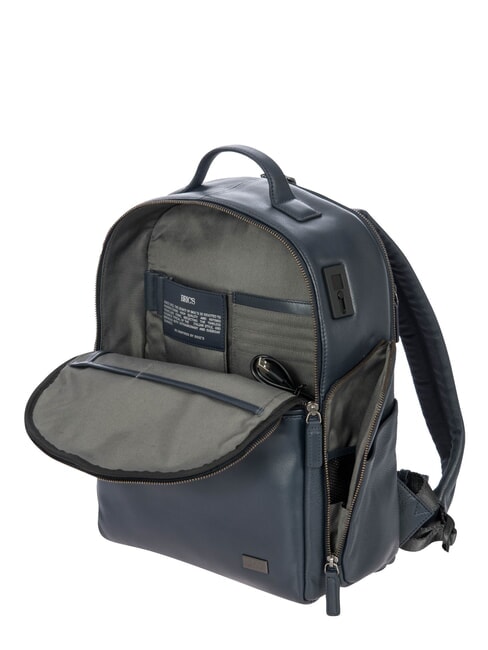 TORINO 15 "laptop backpack, in leather navy - Laptop backpacks