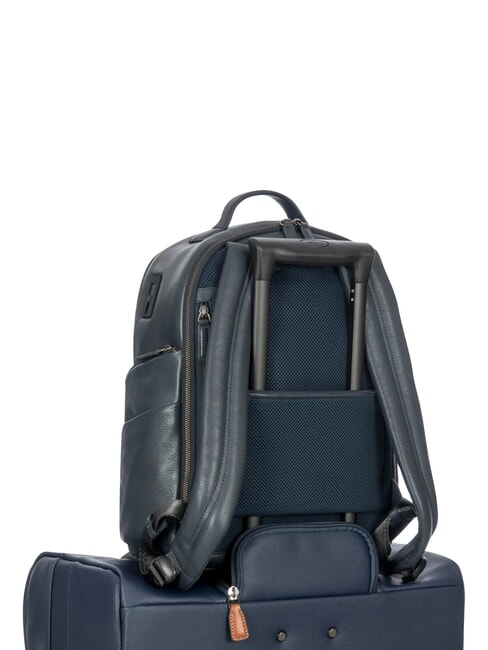 TORINO 15 "laptop backpack, in leather navy - Laptop backpacks