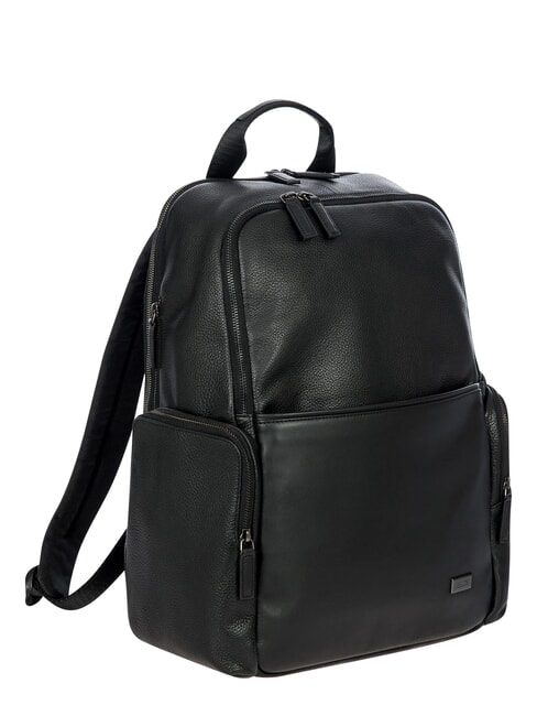 TORINO 15" laptop backpack, in leather Black - Laptop backpacks