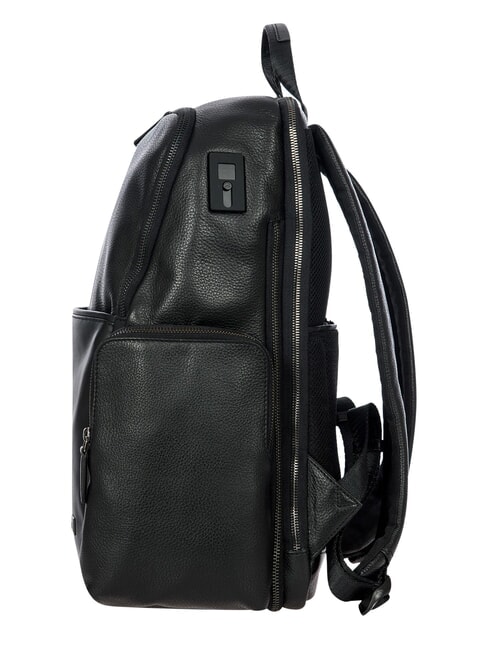 TORINO 15" laptop backpack, in leather Black - Laptop backpacks