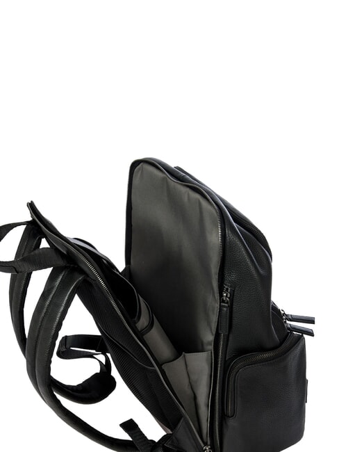 TORINO 15" laptop backpack, in leather Black - Laptop backpacks