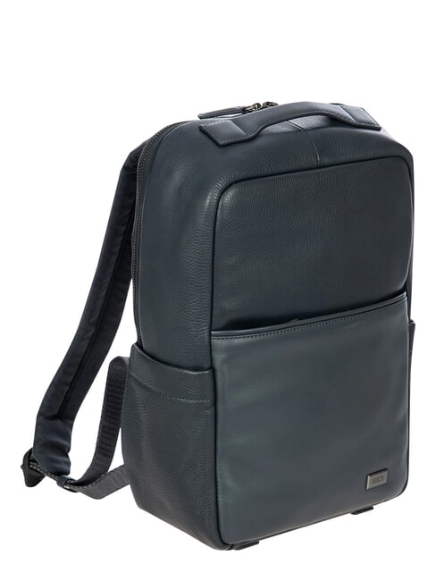 TORINO 14" laptop backpack, in leather navy - Laptop backpacks