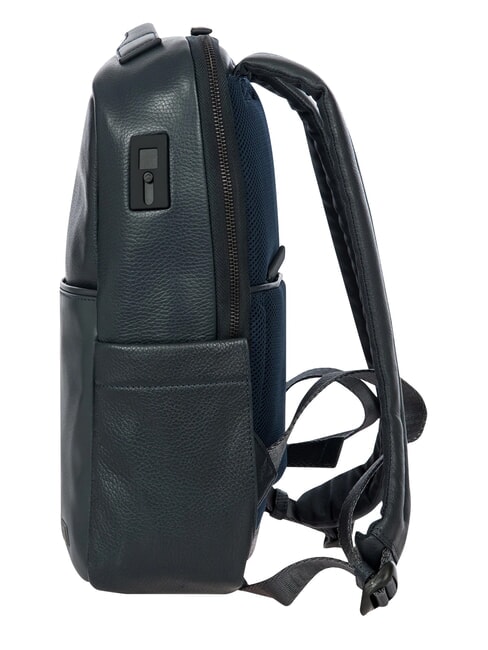 TORINO 14" laptop backpack, in leather navy - Laptop backpacks