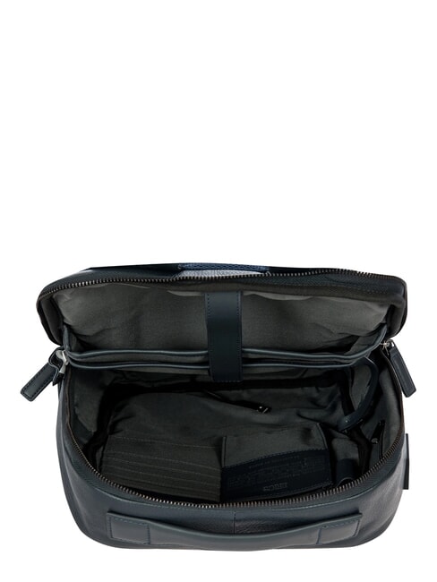 TORINO 14" laptop backpack, in leather navy - Laptop backpacks