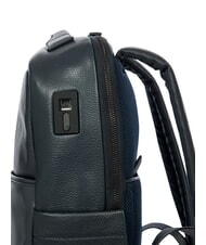BRIC&rsquo;S TORINO 14" laptop backpack, in leather navy - Laptop backpacks - 7