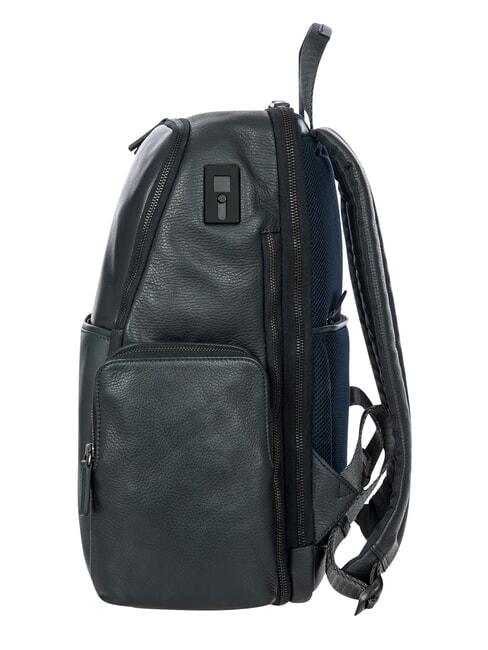 TORINO 15" laptop backpack, in leather navy - Laptop backpacks