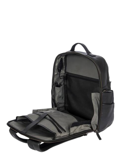 TORINO 15.6" Laptop Backpack in Leather Black - Laptop backpacks