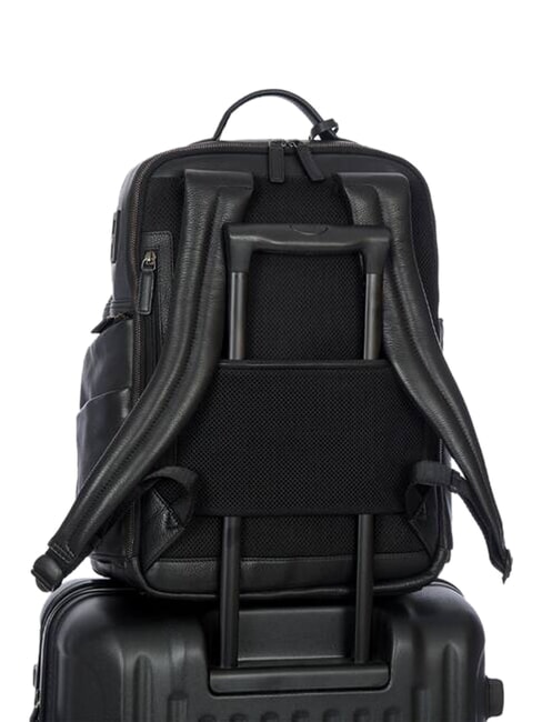 TORINO 15.6" Laptop Backpack in Leather Black - Laptop backpacks