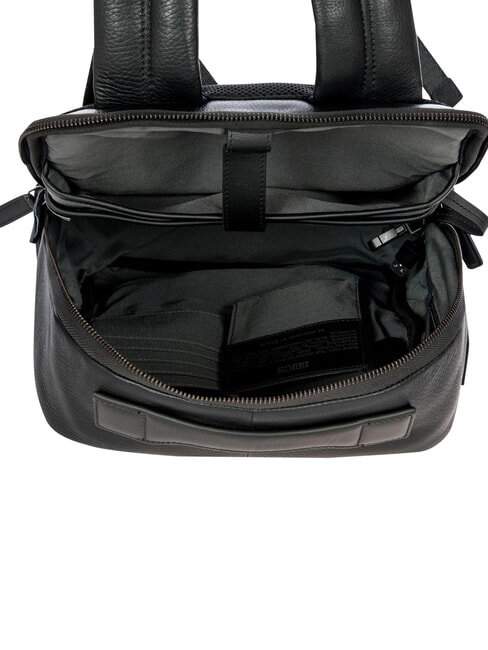 TORINO 14" laptop backpack, in leather Black - Laptop backpacks