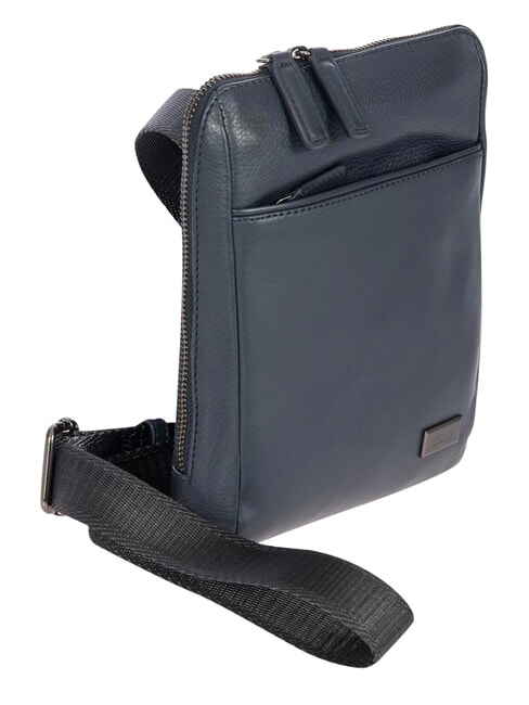 TORINO Flat leather bag navy - Over-the-shoulder Bags for Men