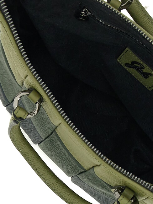 G3 PLUS L Convertible shopping bag, in leather parsley/olive greens/fir - Women&rsquo;s Bags