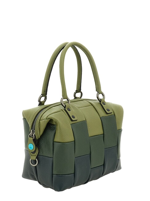 G3 PLUS L Convertible shopping bag, in leather parsley/olive greens/fir - Women&rsquo;s Bags