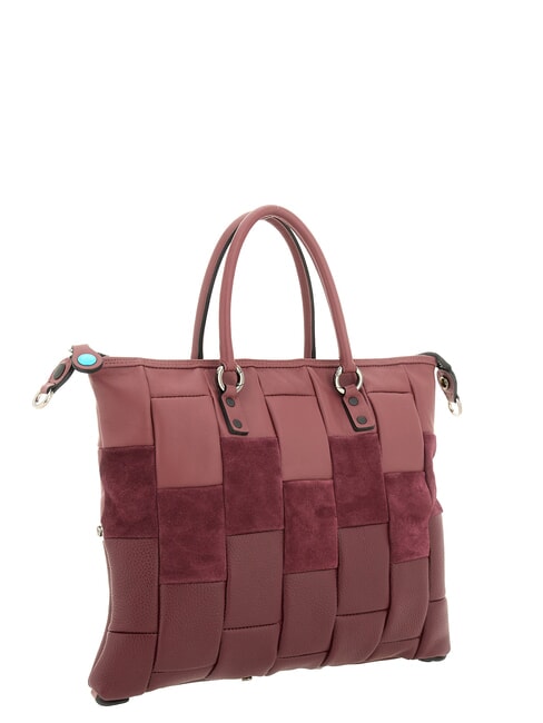 G3 PLUS L Convertible shopping bag, in leather Chianti - Women&rsquo;s Bags