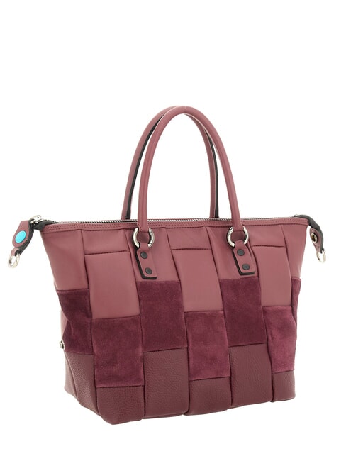 G3 PLUS L Convertible shopping bag, in leather Chianti - Women&rsquo;s Bags