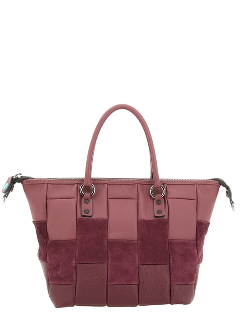 G3 PLUS L Convertible shopping bag, in leather Chianti - Women&rsquo;s Bags