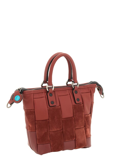 G3 MINI M Convertible bag, in leather terracotta - Women&rsquo;s Bags